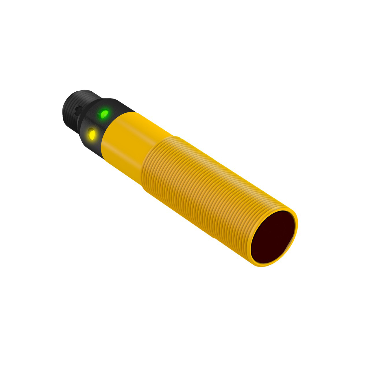 Banner Engineering Photoelectric Sensor; Polar Retro; 18mm Barrel; 2m Range; 10-30VDC; NPN; LO/DO Configurable; M12 QD